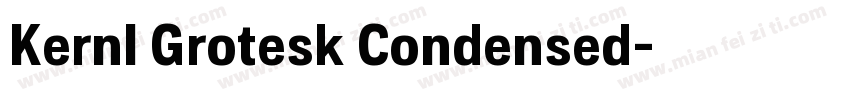 Kernl Grotesk Condensed字体转换